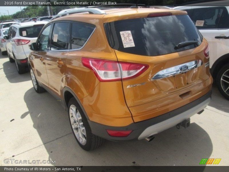 Electric Spice Metallic / Charcoal Black 2016 Ford Escape Titanium