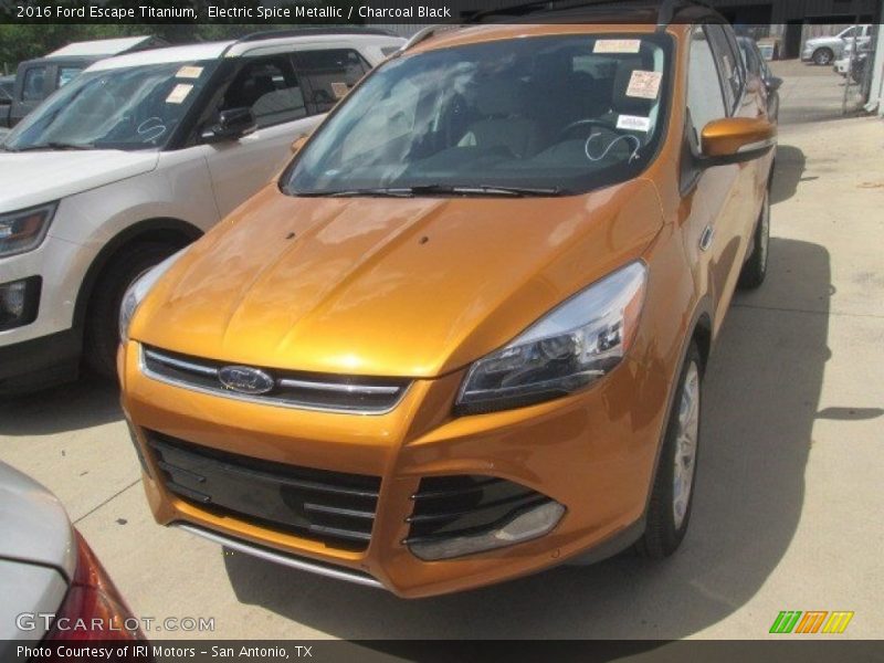 Electric Spice Metallic / Charcoal Black 2016 Ford Escape Titanium