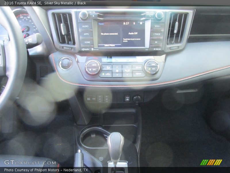 Silver Sky Metallic / Black 2016 Toyota RAV4 SE