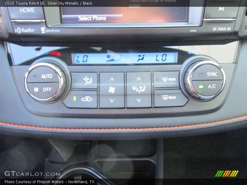 Silver Sky Metallic / Black 2016 Toyota RAV4 SE