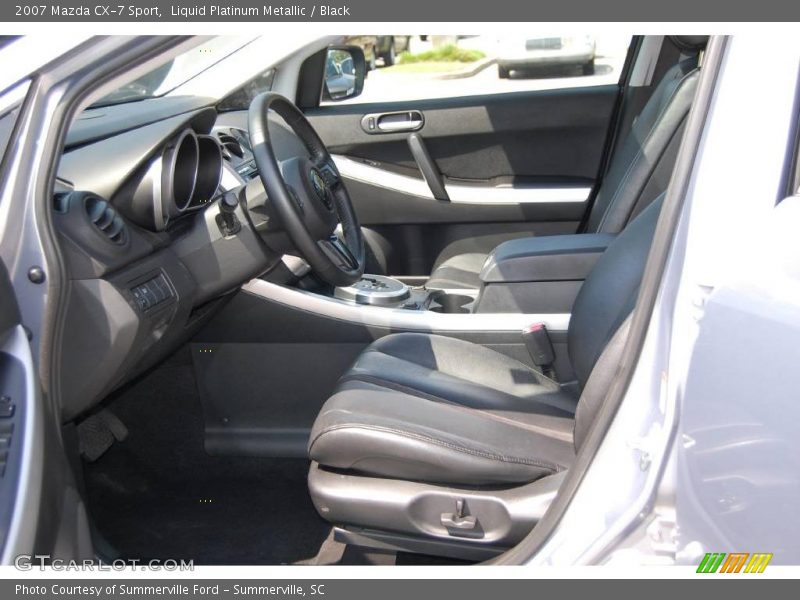 Liquid Platinum Metallic / Black 2007 Mazda CX-7 Sport