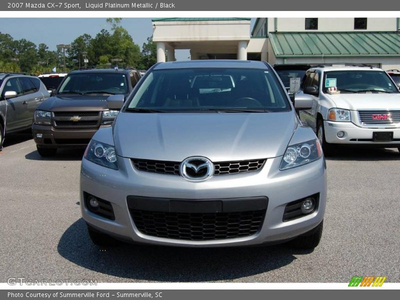 Liquid Platinum Metallic / Black 2007 Mazda CX-7 Sport