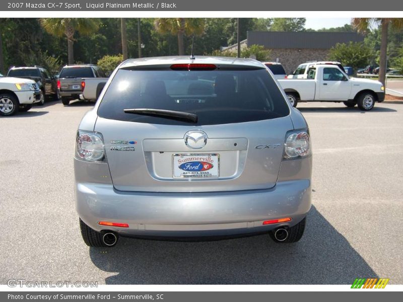 Liquid Platinum Metallic / Black 2007 Mazda CX-7 Sport