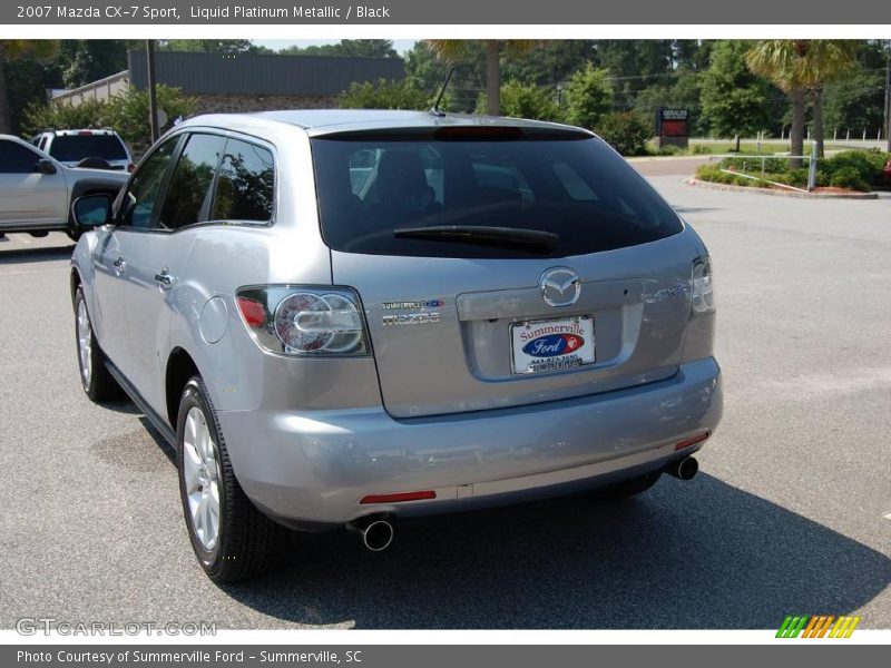 Liquid Platinum Metallic / Black 2007 Mazda CX-7 Sport