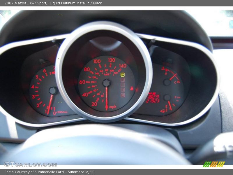Liquid Platinum Metallic / Black 2007 Mazda CX-7 Sport