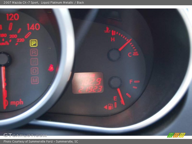 Liquid Platinum Metallic / Black 2007 Mazda CX-7 Sport