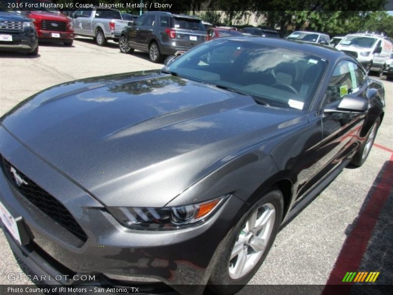Magnetic Metallic / Ebony 2016 Ford Mustang V6 Coupe