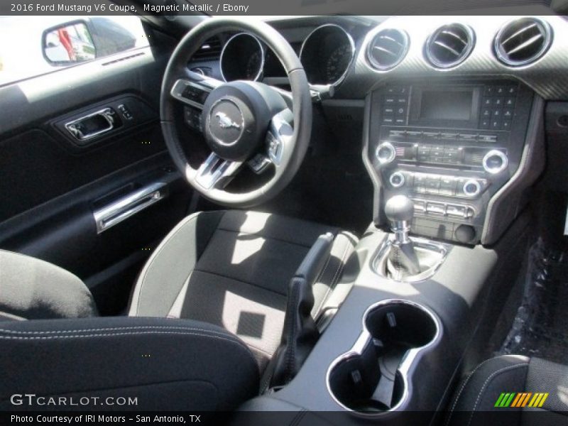 Magnetic Metallic / Ebony 2016 Ford Mustang V6 Coupe