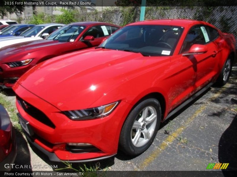 Race Red / Ebony 2016 Ford Mustang V6 Coupe