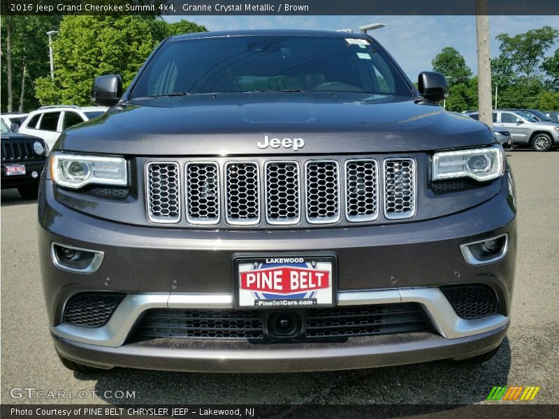 Granite Crystal Metallic / Brown 2016 Jeep Grand Cherokee Summit 4x4