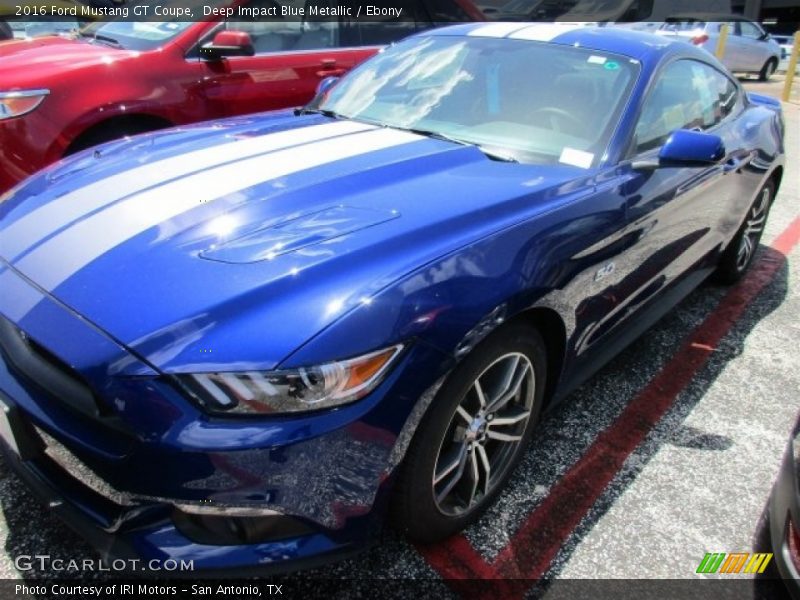 Deep Impact Blue Metallic / Ebony 2016 Ford Mustang GT Coupe
