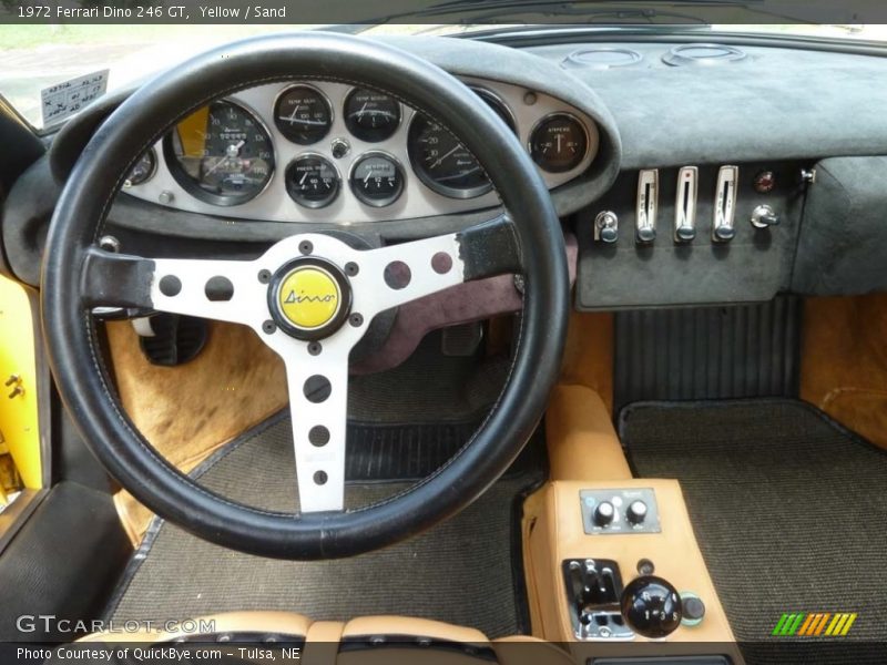 Dashboard of 1972 Dino 246 GT