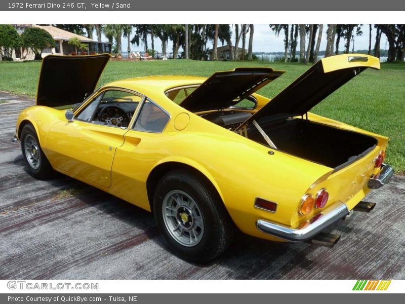Yellow / Sand 1972 Ferrari Dino 246 GT