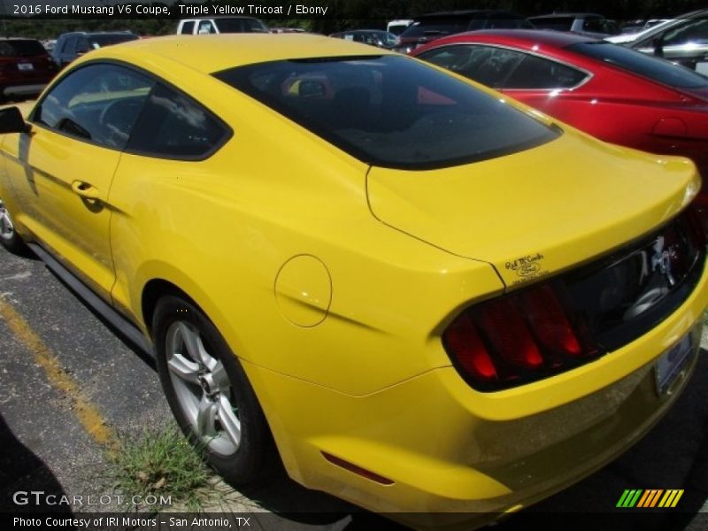 Triple Yellow Tricoat / Ebony 2016 Ford Mustang V6 Coupe