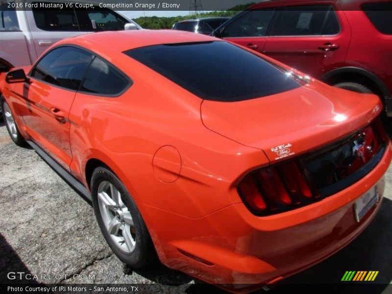 Competition Orange / Ebony 2016 Ford Mustang V6 Coupe