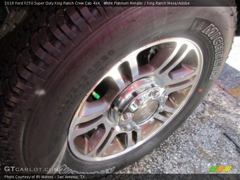 White Platinum Metallic / King Ranch Mesa/Adobe 2016 Ford F250 Super Duty King Ranch Crew Cab 4x4