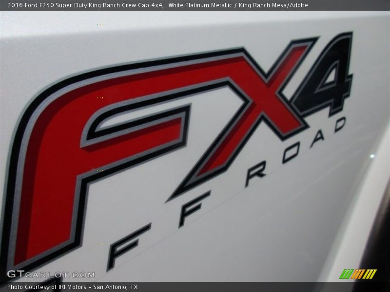 White Platinum Metallic / King Ranch Mesa/Adobe 2016 Ford F250 Super Duty King Ranch Crew Cab 4x4