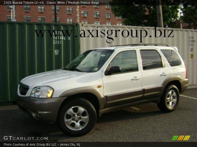 Classic White / Medium Pebble Beige 2003 Mazda Tribute LX-V6