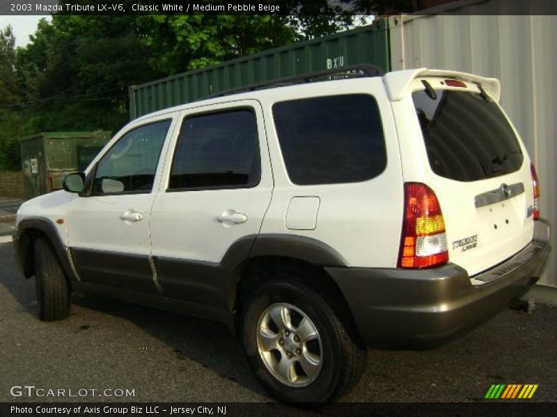 Classic White / Medium Pebble Beige 2003 Mazda Tribute LX-V6