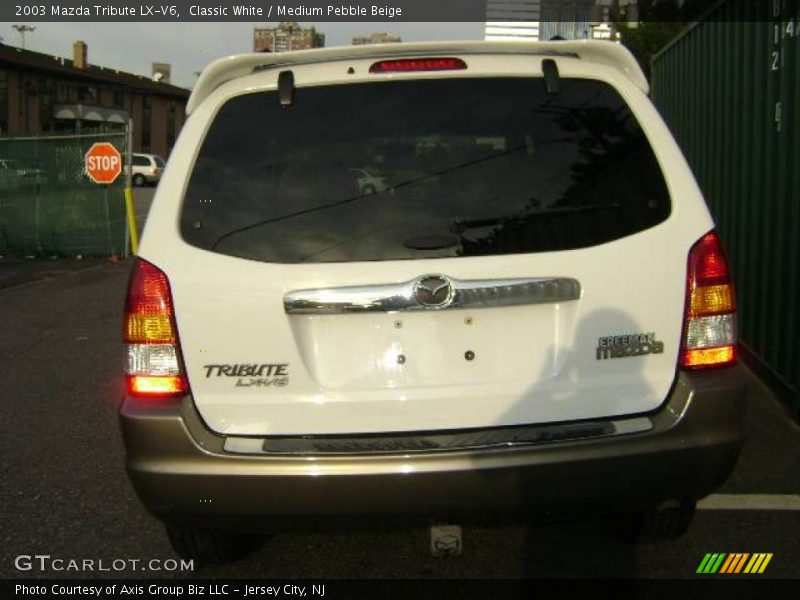 Classic White / Medium Pebble Beige 2003 Mazda Tribute LX-V6
