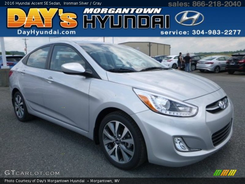 Ironman Silver / Gray 2016 Hyundai Accent SE Sedan