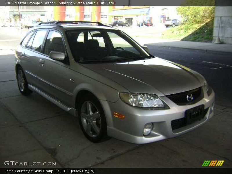 Sunlight Silver Metallic / Off Black 2002 Mazda Protege 5 Wagon