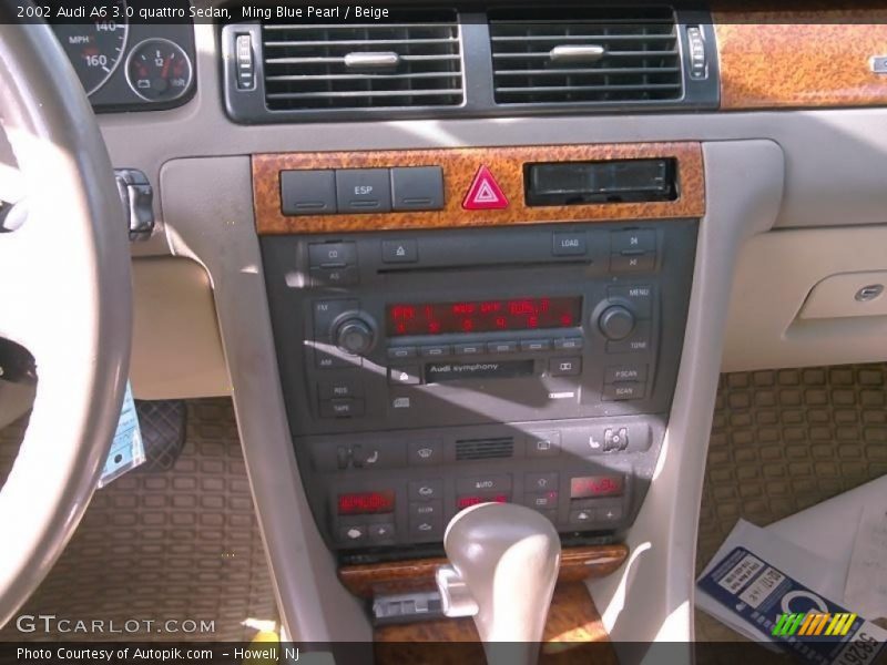 Ming Blue Pearl / Beige 2002 Audi A6 3.0 quattro Sedan