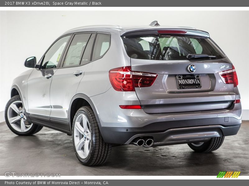 Space Gray Metallic / Black 2017 BMW X3 xDrive28i