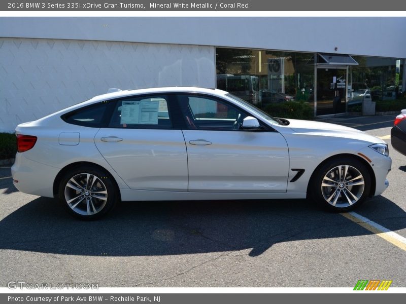 Mineral White Metallic / Coral Red 2016 BMW 3 Series 335i xDrive Gran Turismo