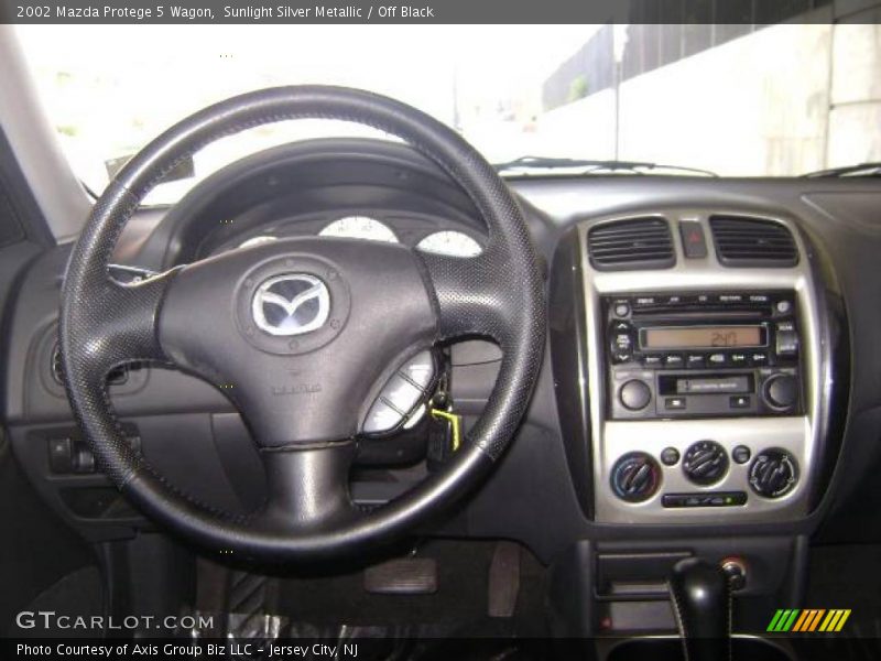 Sunlight Silver Metallic / Off Black 2002 Mazda Protege 5 Wagon
