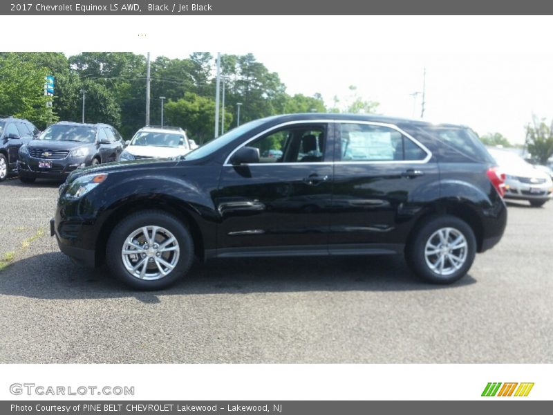 Black / Jet Black 2017 Chevrolet Equinox LS AWD