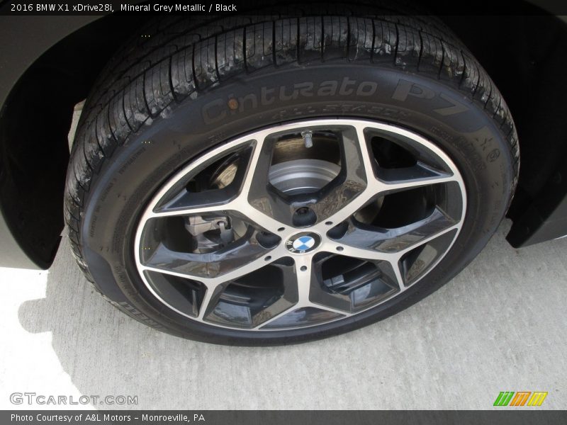 Mineral Grey Metallic / Black 2016 BMW X1 xDrive28i