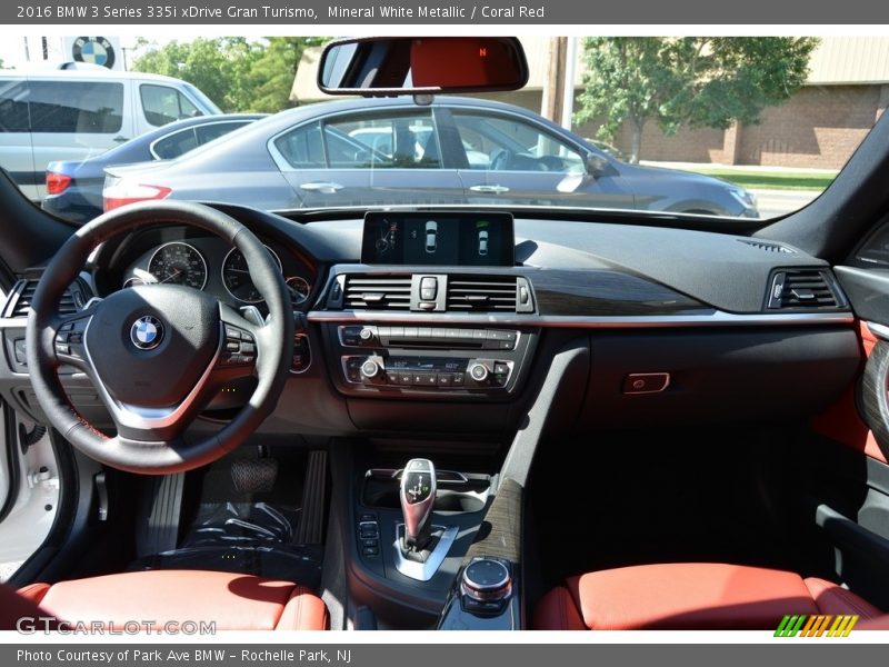 Mineral White Metallic / Coral Red 2016 BMW 3 Series 335i xDrive Gran Turismo