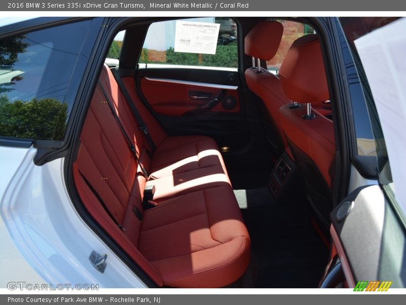 Mineral White Metallic / Coral Red 2016 BMW 3 Series 335i xDrive Gran Turismo