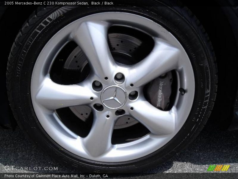 Black / Black 2005 Mercedes-Benz C 230 Kompressor Sedan