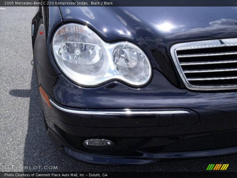 Black / Black 2005 Mercedes-Benz C 230 Kompressor Sedan