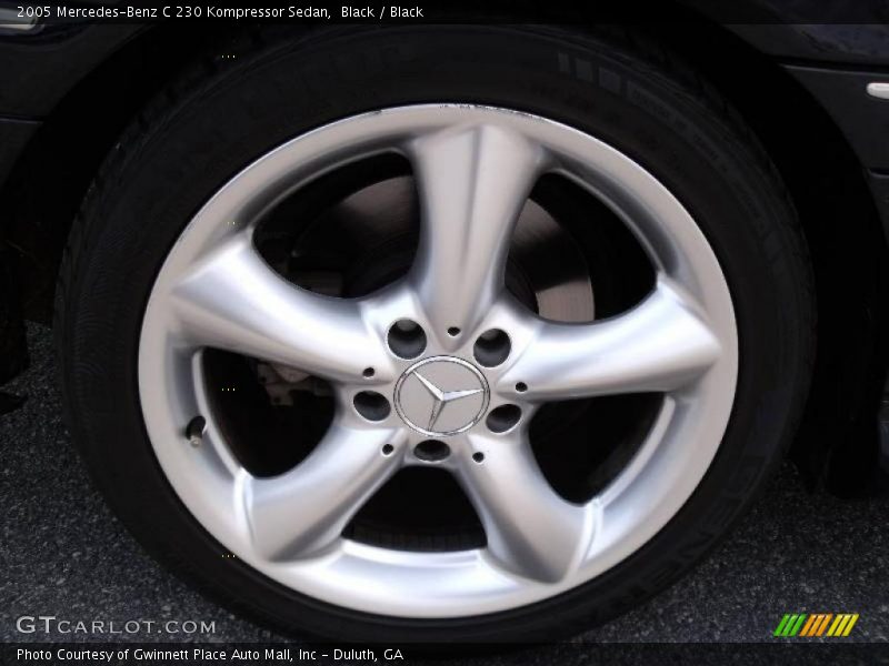 Black / Black 2005 Mercedes-Benz C 230 Kompressor Sedan