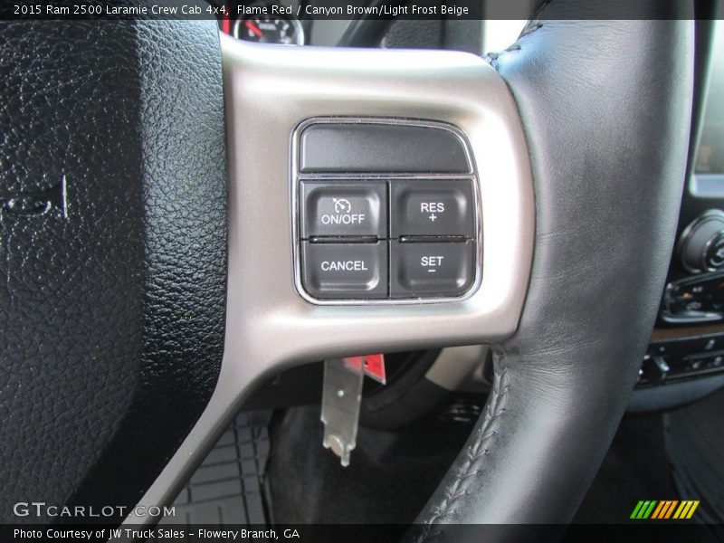Flame Red / Canyon Brown/Light Frost Beige 2015 Ram 2500 Laramie Crew Cab 4x4