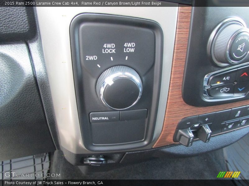 Flame Red / Canyon Brown/Light Frost Beige 2015 Ram 2500 Laramie Crew Cab 4x4