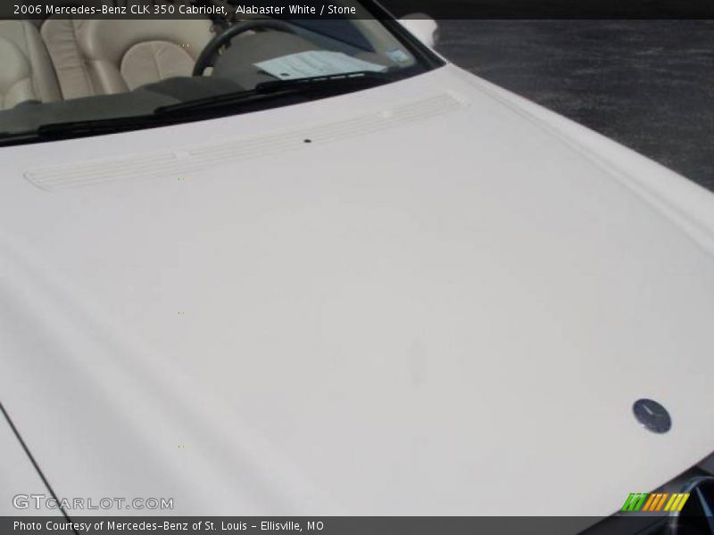 Alabaster White / Stone 2006 Mercedes-Benz CLK 350 Cabriolet