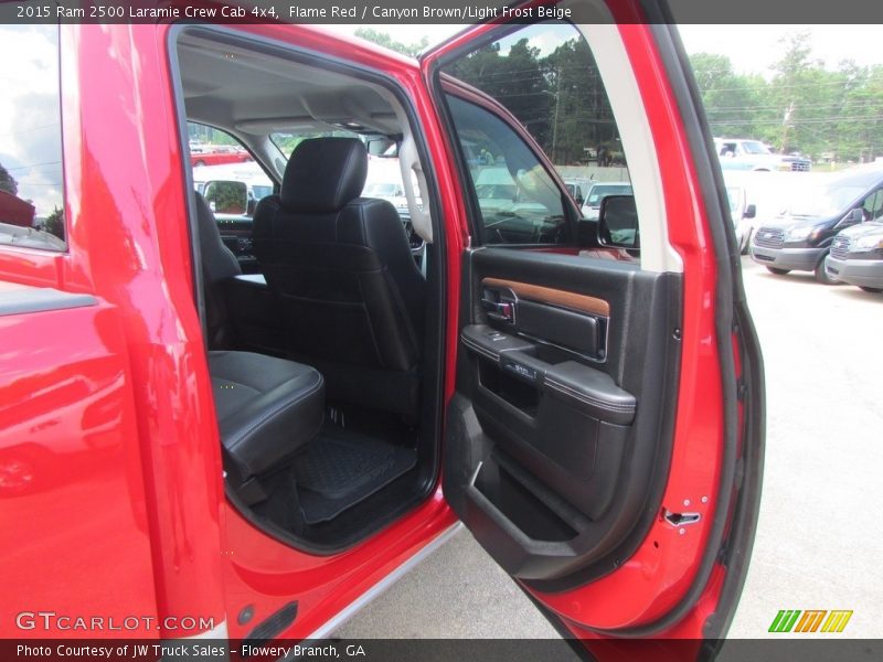 Flame Red / Canyon Brown/Light Frost Beige 2015 Ram 2500 Laramie Crew Cab 4x4