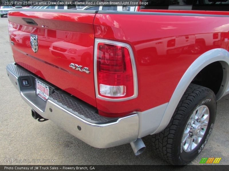 Flame Red / Canyon Brown/Light Frost Beige 2015 Ram 2500 Laramie Crew Cab 4x4
