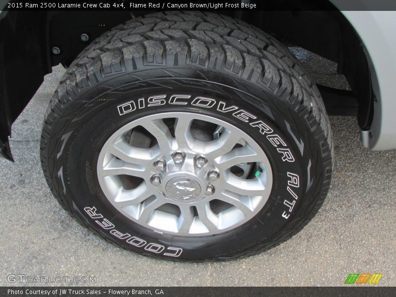 Flame Red / Canyon Brown/Light Frost Beige 2015 Ram 2500 Laramie Crew Cab 4x4
