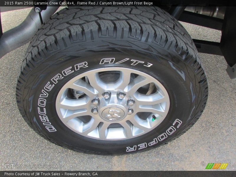 Flame Red / Canyon Brown/Light Frost Beige 2015 Ram 2500 Laramie Crew Cab 4x4