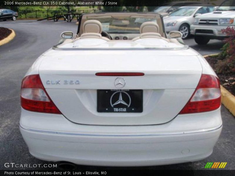 Alabaster White / Stone 2006 Mercedes-Benz CLK 350 Cabriolet