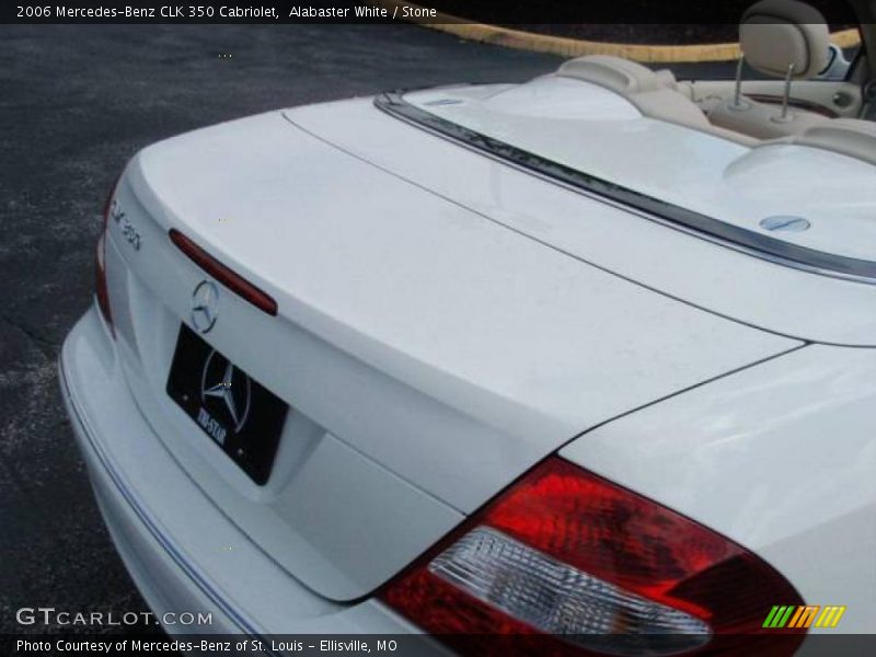 Alabaster White / Stone 2006 Mercedes-Benz CLK 350 Cabriolet