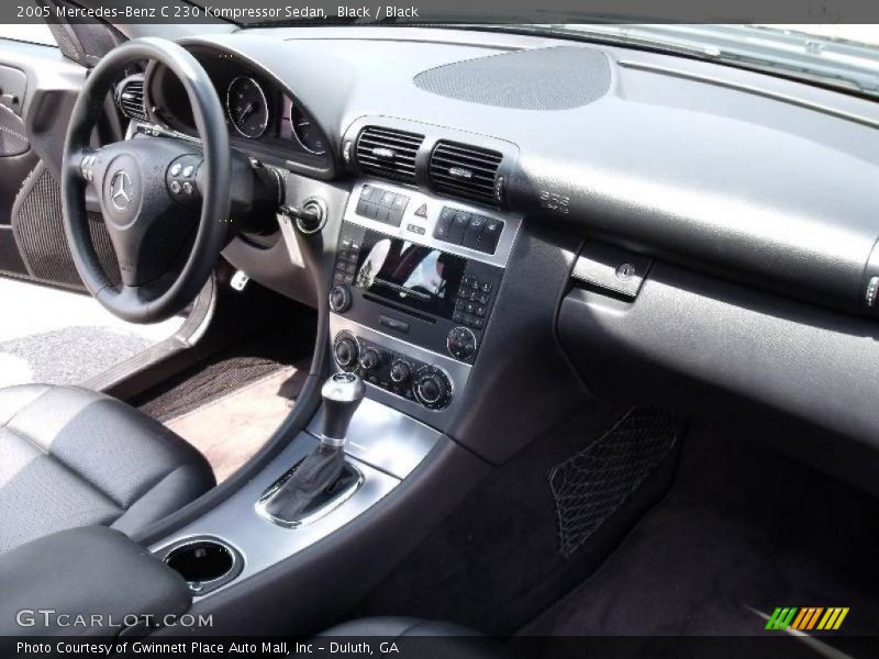 Black / Black 2005 Mercedes-Benz C 230 Kompressor Sedan