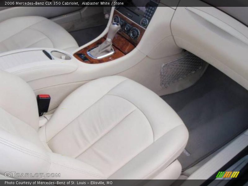 Alabaster White / Stone 2006 Mercedes-Benz CLK 350 Cabriolet
