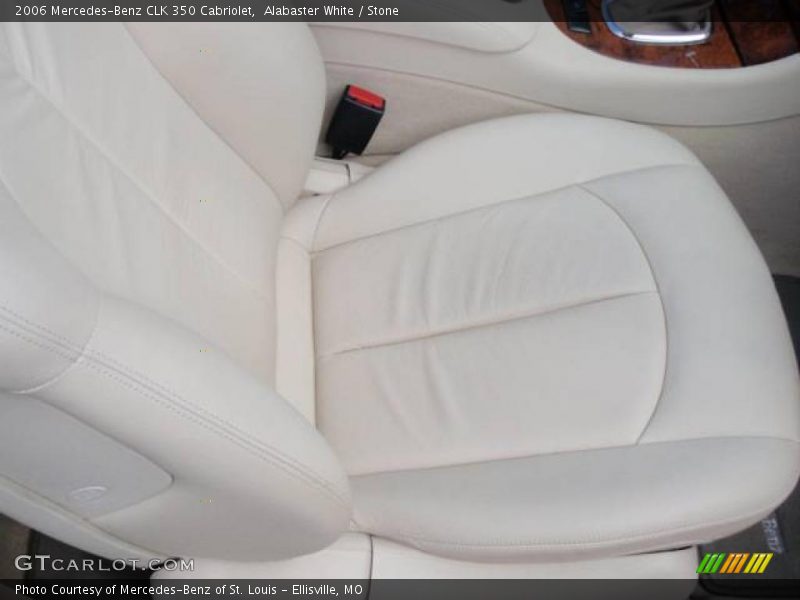 Alabaster White / Stone 2006 Mercedes-Benz CLK 350 Cabriolet