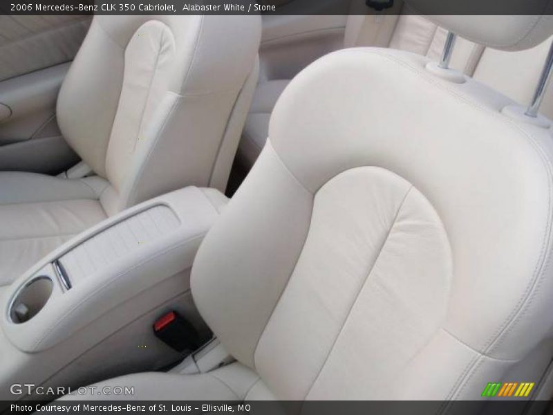 Alabaster White / Stone 2006 Mercedes-Benz CLK 350 Cabriolet